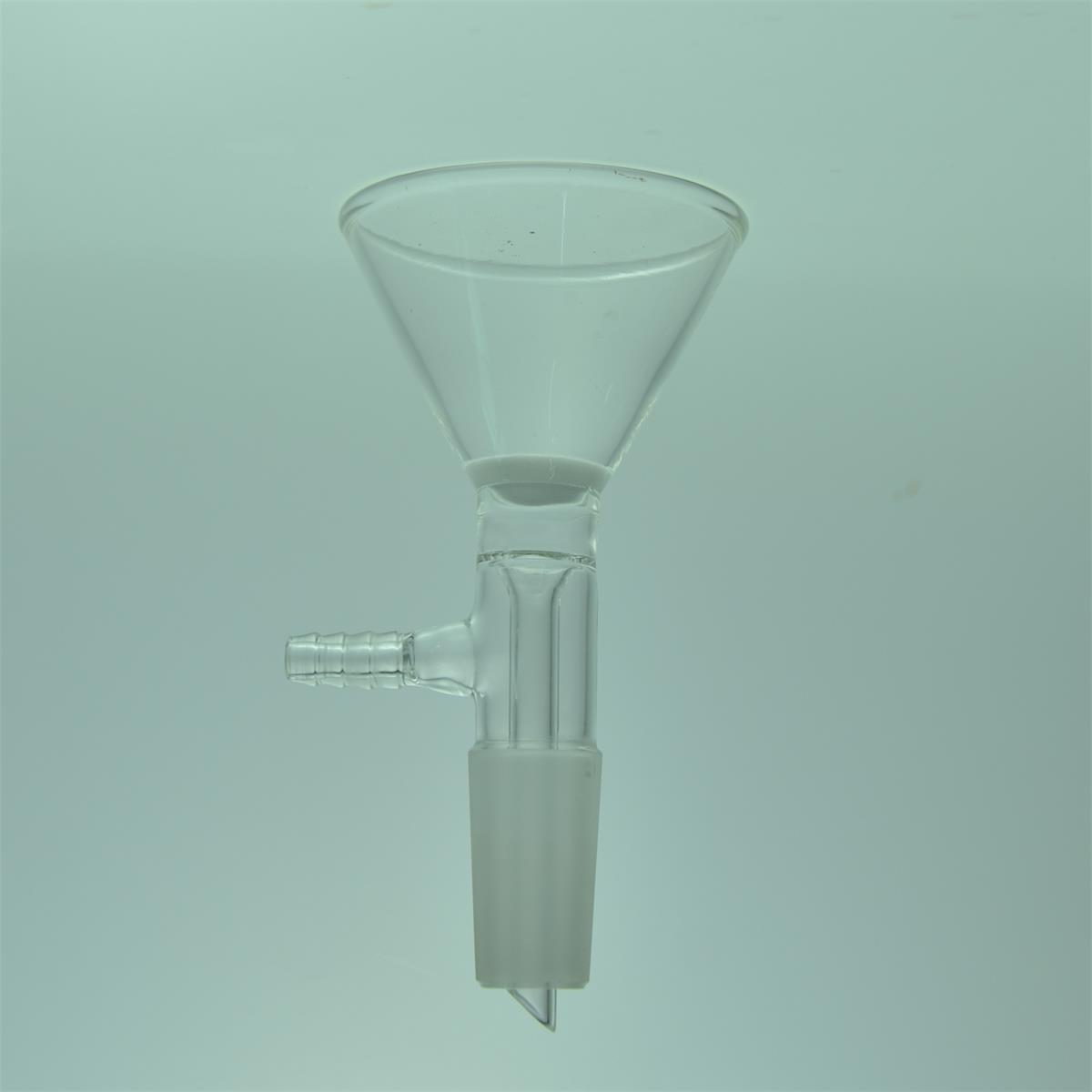 Laboratory 60° side Angle Filter funnel G3 Fritted Disc 24/40