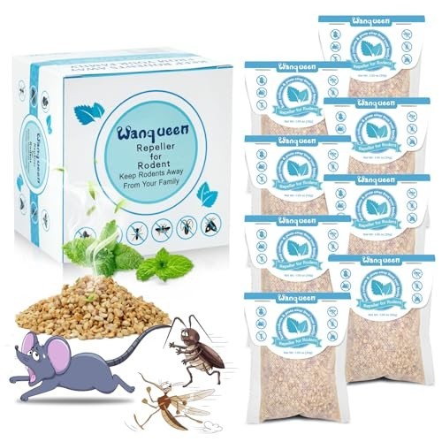 Vamoose Natural Rodent Repellent - 8 Pack Peppermint Oil - Mice & Rat Deterrent