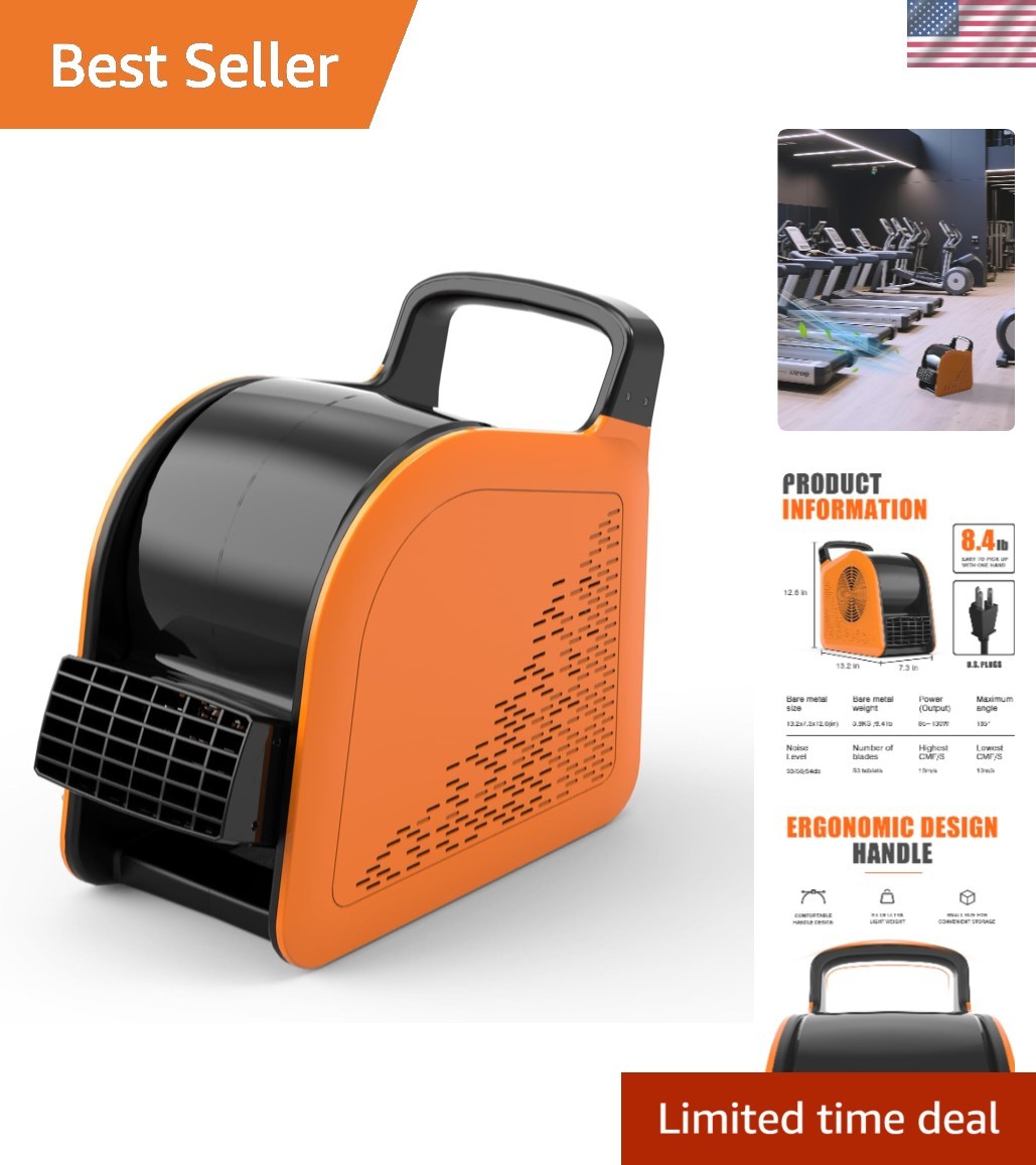 Versatile Air Mover 185° Rotation Blower Fan: Ideal for Cooling & Drying