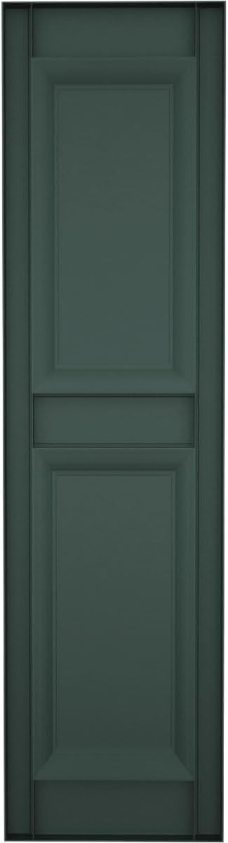 LP2C12X06200FG Custom Two Equal Panels, Raised PanelShutter (Per Pair)12"W x