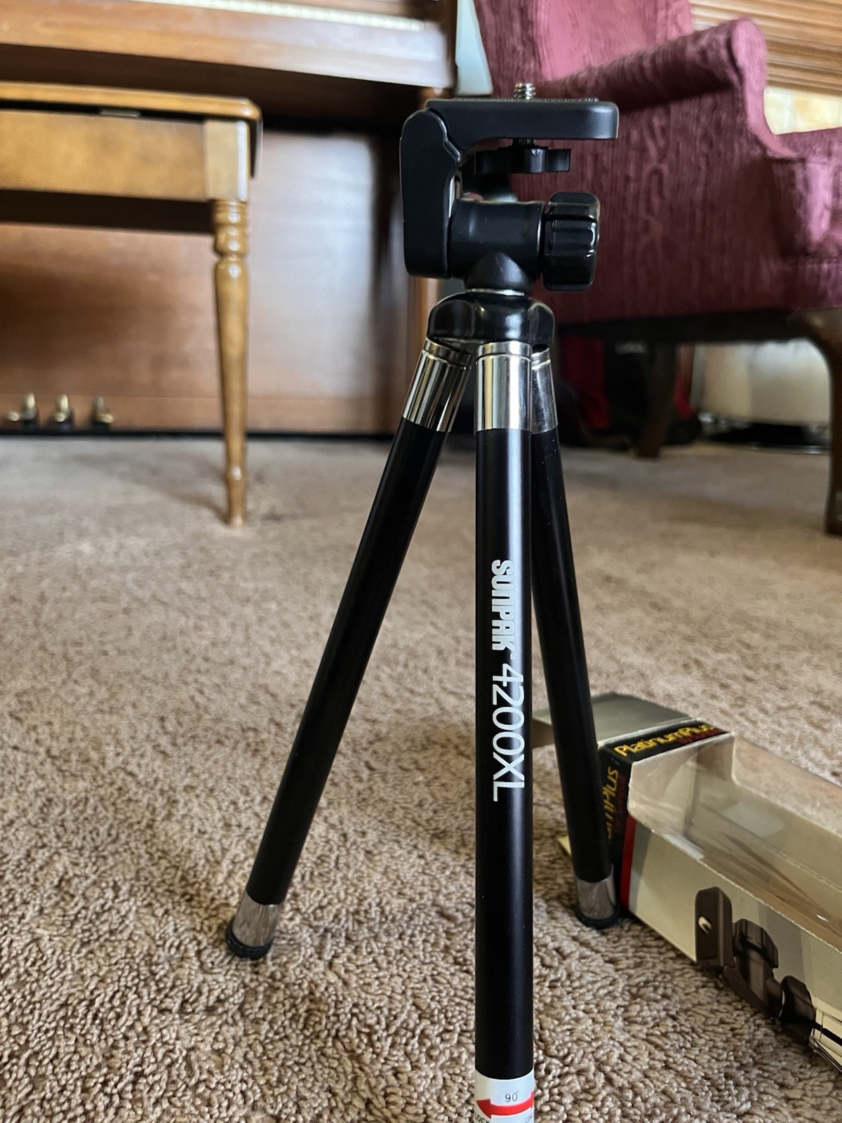 Sunpak - PlatinumPlus 4200XL 42" Tripod - Black