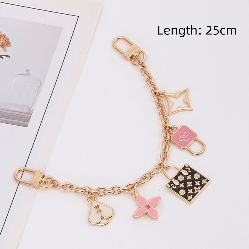 Purse Handbag DIY Metal Clover Charm Decorative Chain Pendant Bag Accessories