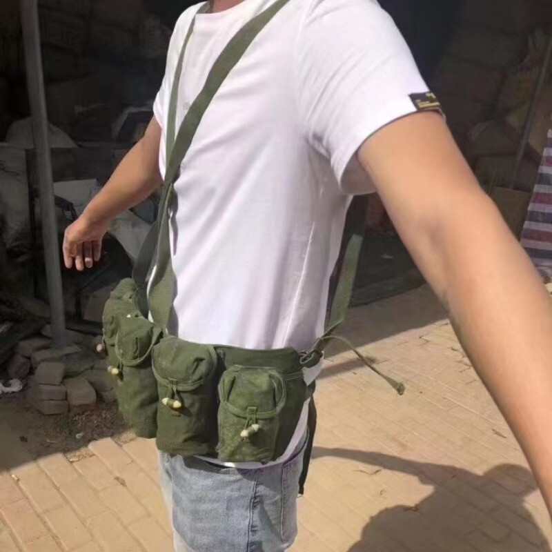 Surplus Vietnam War Chinese Type 63 Auto Chest Rig Ammo Pouch Military Bag Pack