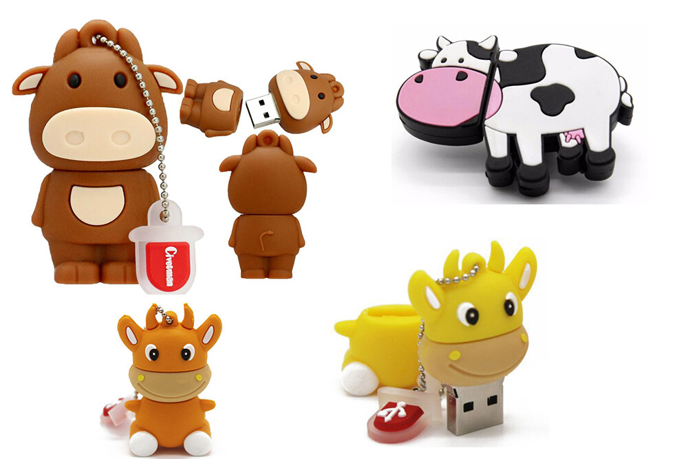 2.0 16gb 32gb 64gb 128gb Cow Cattle Bovine Animal USB Flash Thumb Drive USA Ship