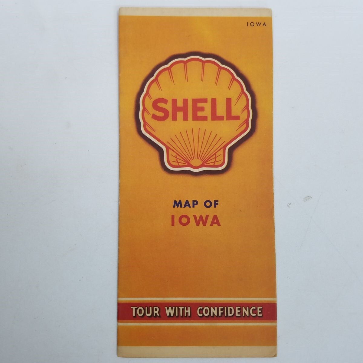 Vtg Shell Iowa Road Map 1930 1940 with Continental US Gousha Cities Attractions