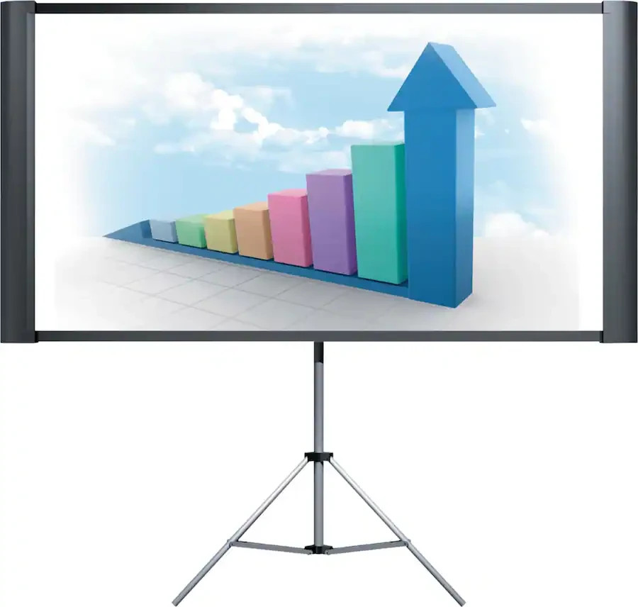 Epson - Accolade Duet ELPSC80 80" Portable Projector Screen And Tripod