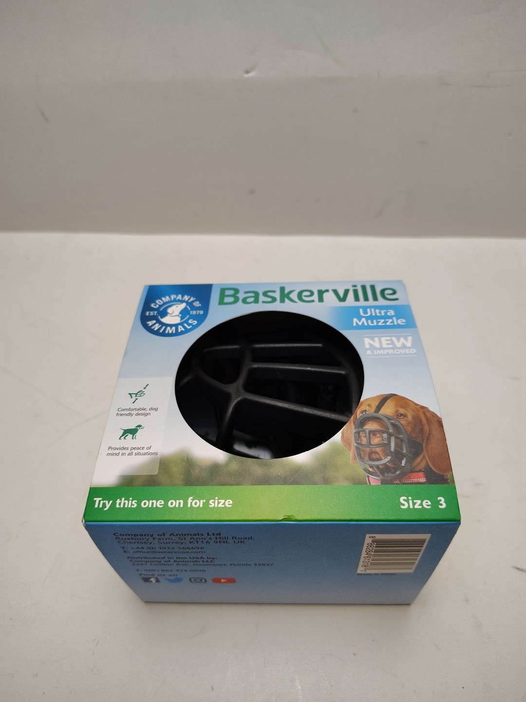 Baskerville Ultra Muzzle - Size 3 - Beagle Standard Poodle Cocker Corgi Size Dog