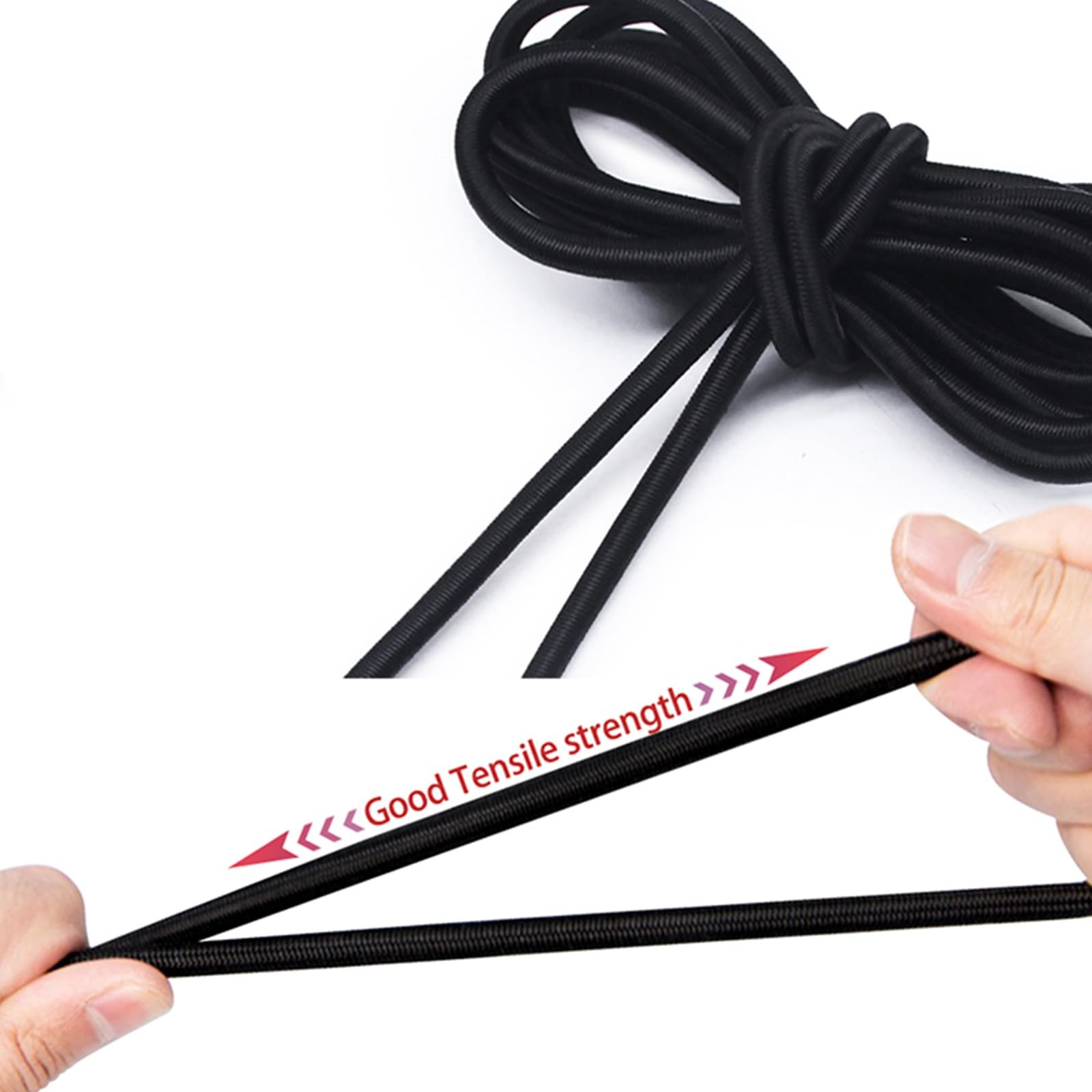 Versatile 1/8-Inch (3mm) Elastic Cord - 10 Yards With 10 Pack Plastic Spring ...