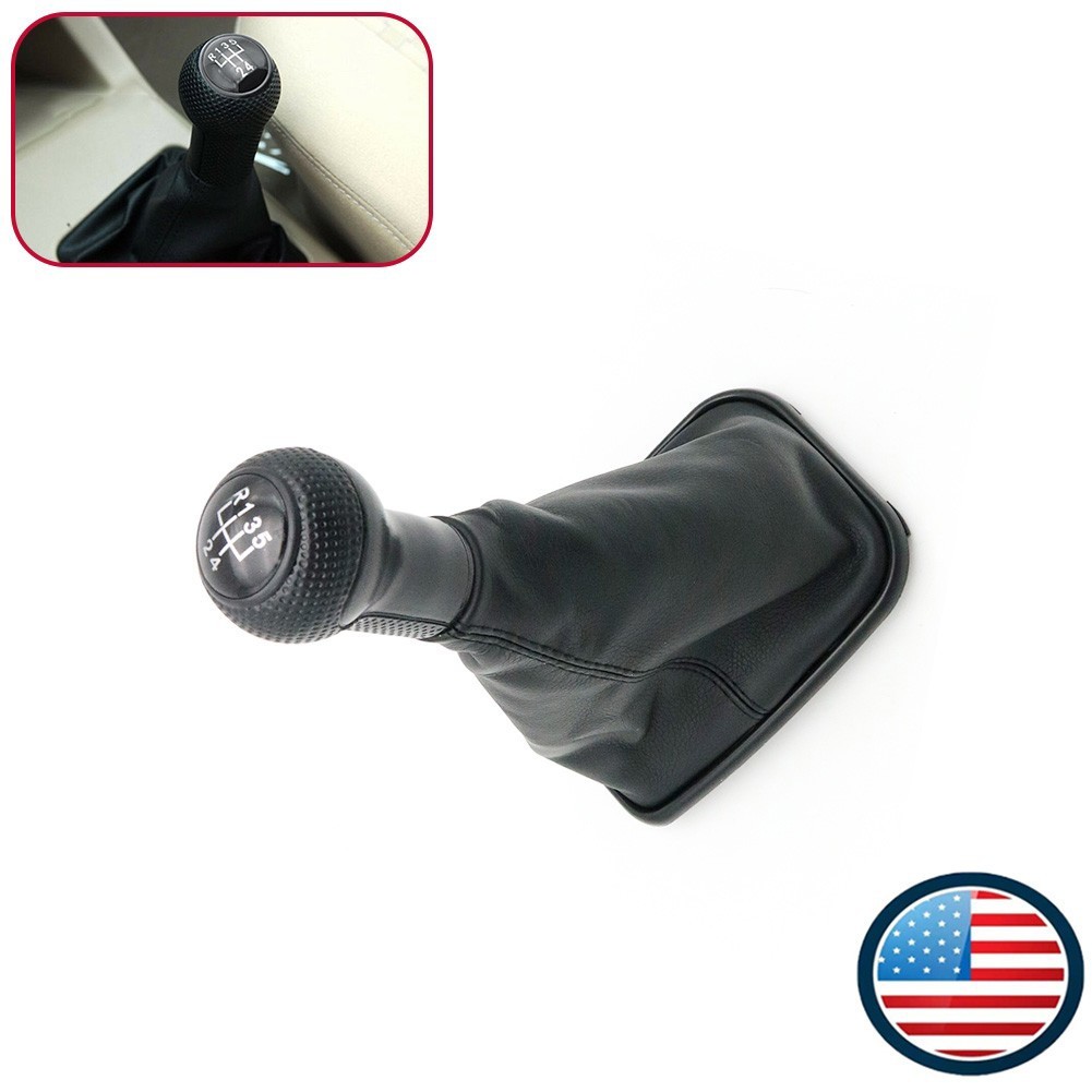 1Pc Gear Shift Knob Gaiter Boot Cover Fit Volkswagen Golf MK4 1999-2005 Black