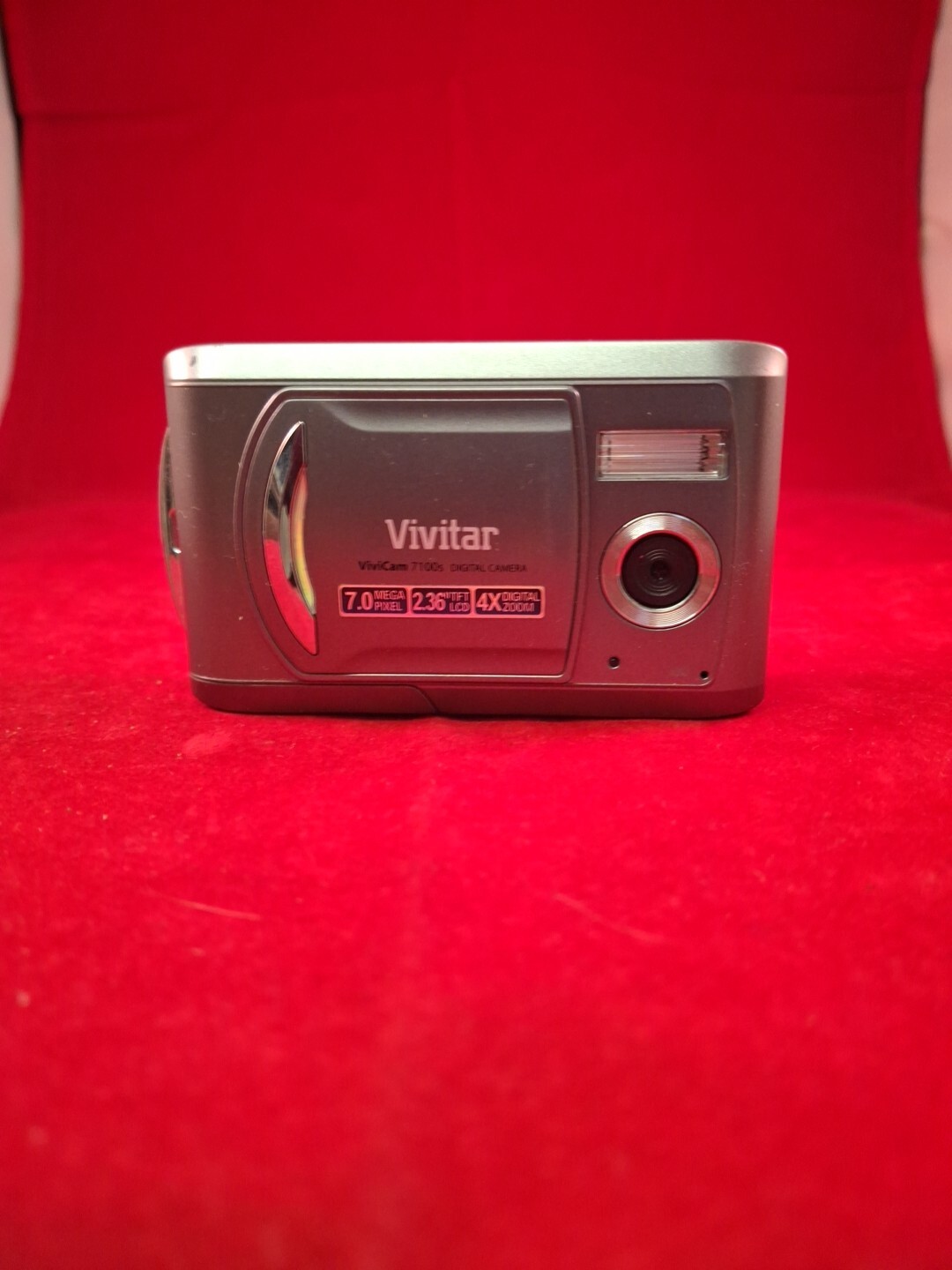 Vivitar Vivicam 7100s 7.0MP Compact Digital Camera. WORKING - Grey A