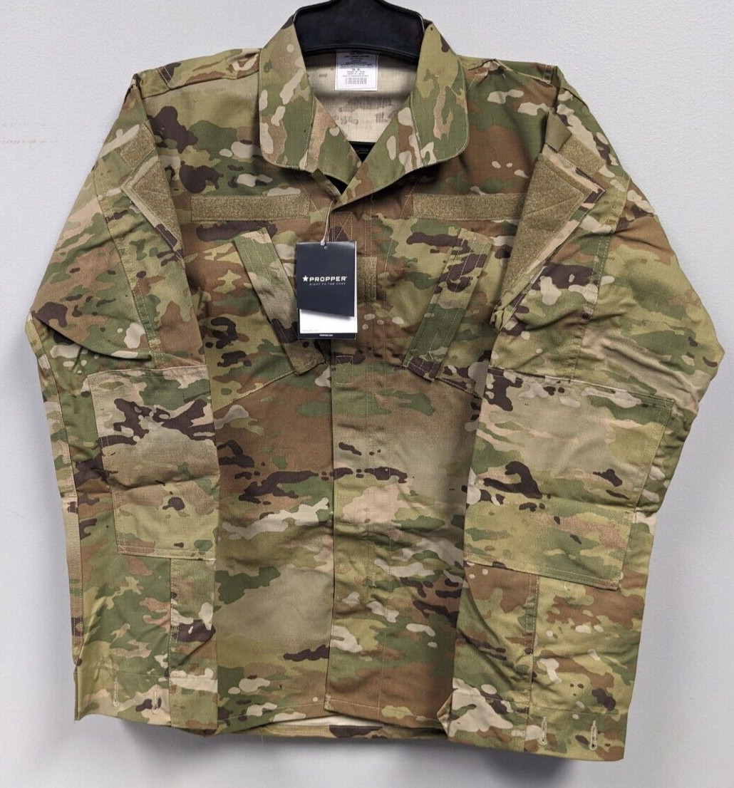 PROPPER F5495 ACU Coat 50/50 NyCo Ripstop - Medium X-Long OCP - NEW WITH TAGS