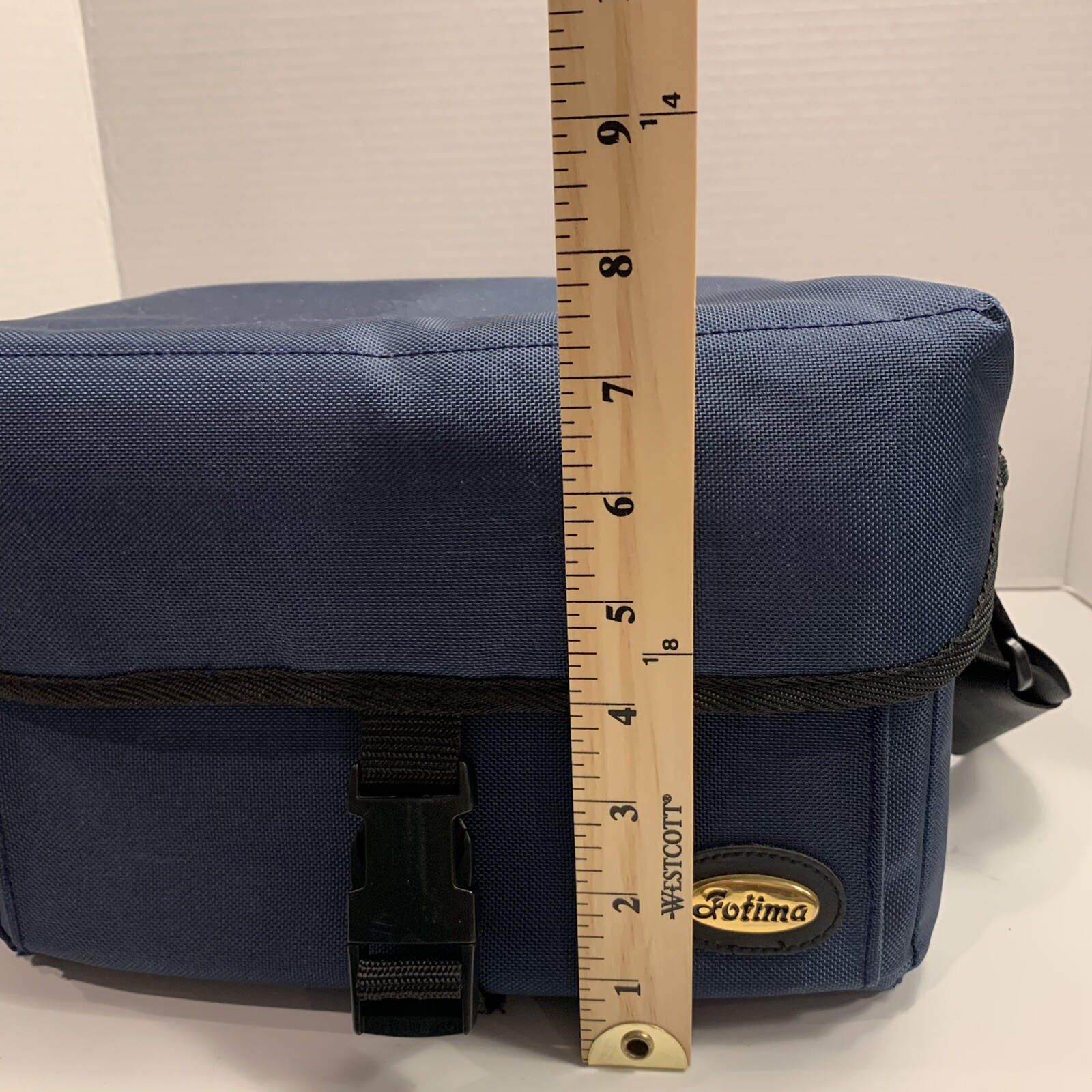 FOTIMA Shoulder Camera Bag Blue Adjustable Strap