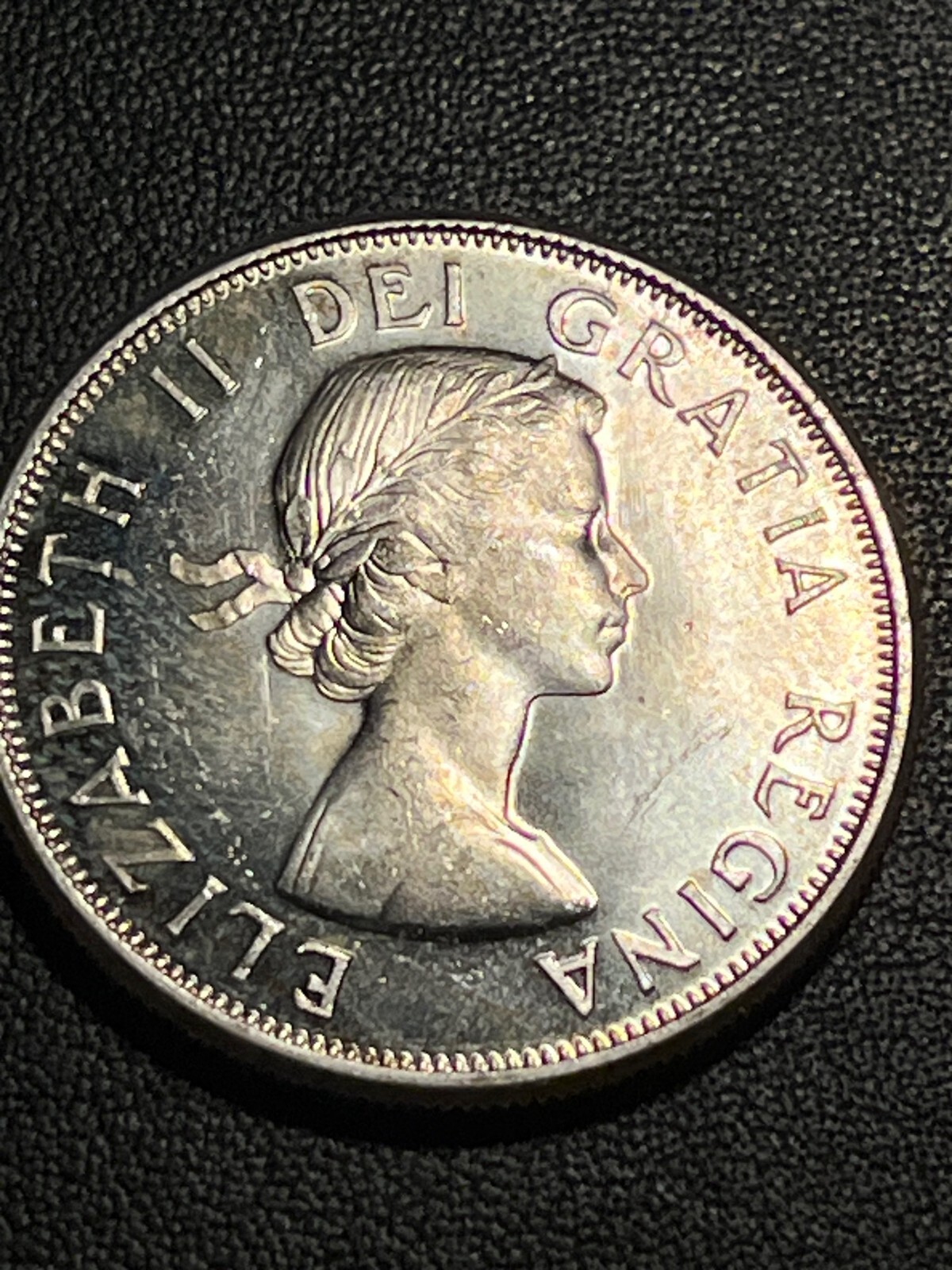 1960 Canada Half Dollar Silver Coin Nice BU+