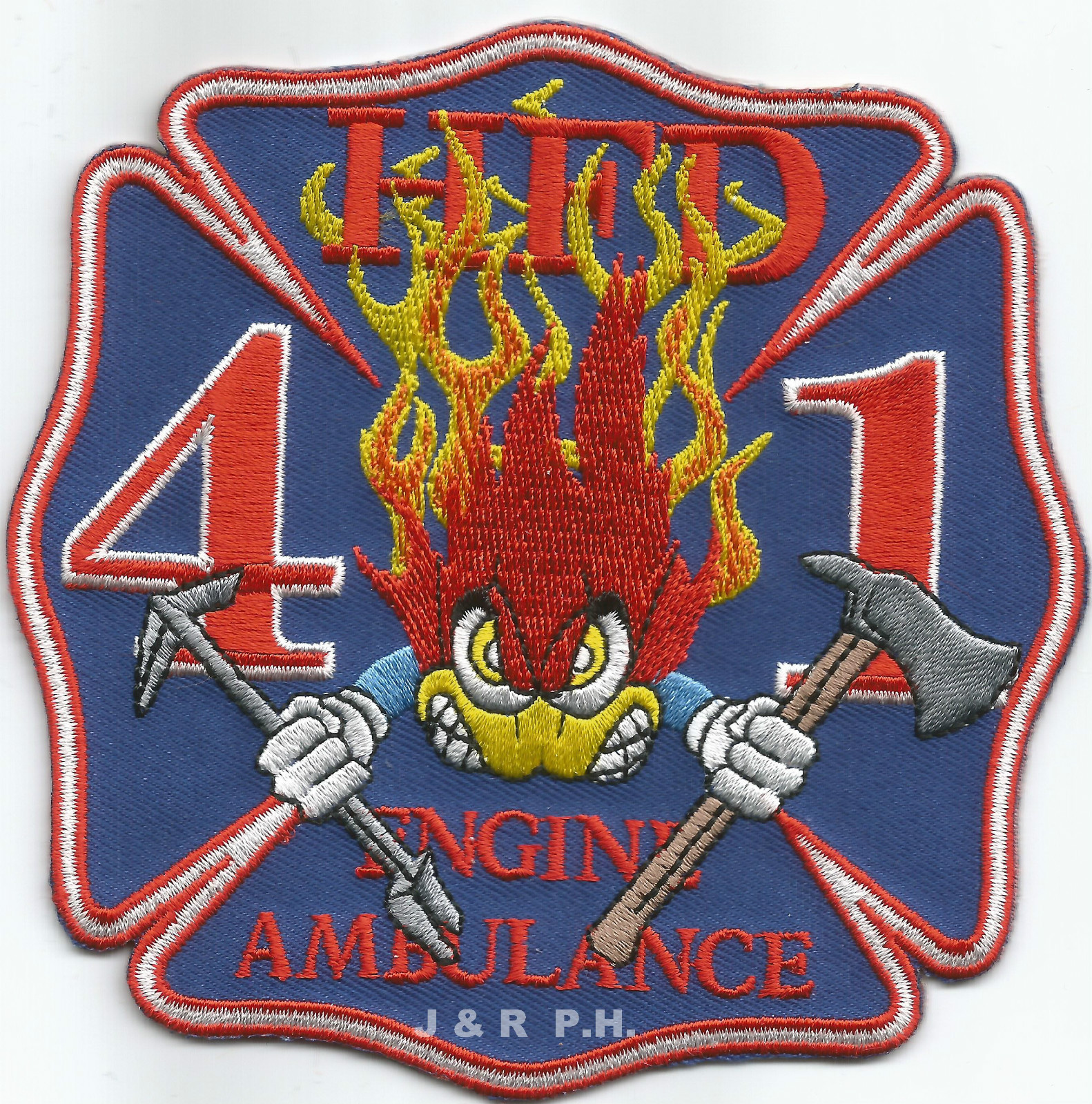 Houston  Station-41, Texas (4.5" x 4.5" size) fire patch