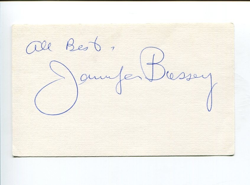 Jennifer Bassey All My Children Waxwork Grey's Anatomy Signed Autograph