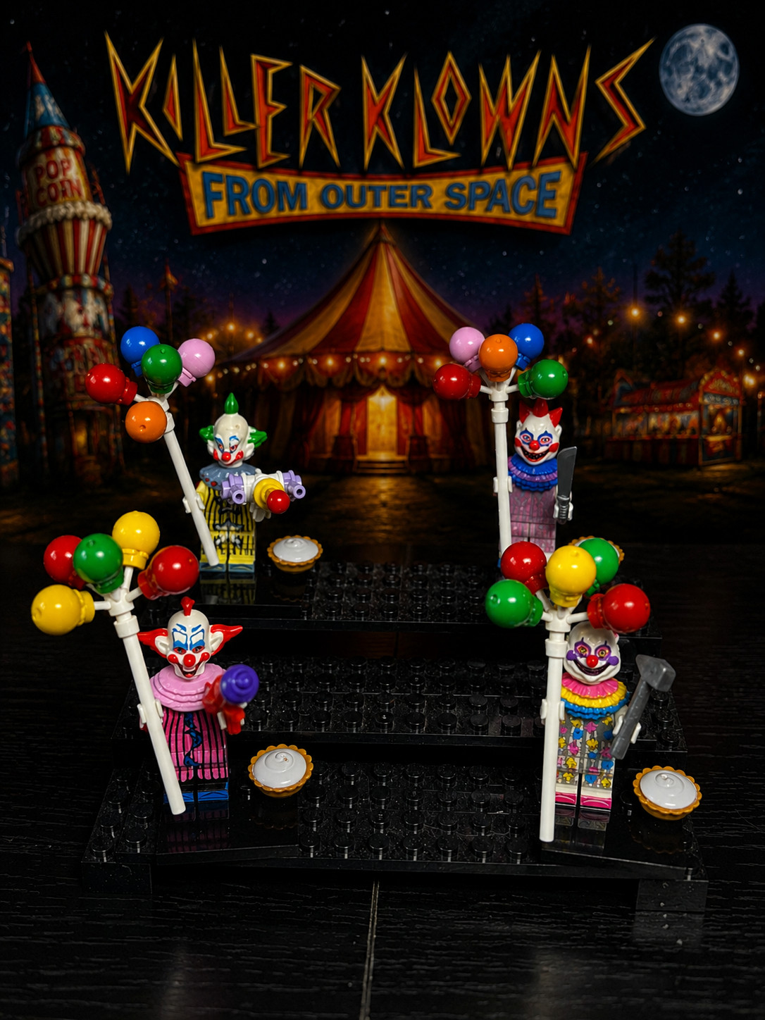 Horror MiniFig Set of 4: Killer Klowns from Outer Space