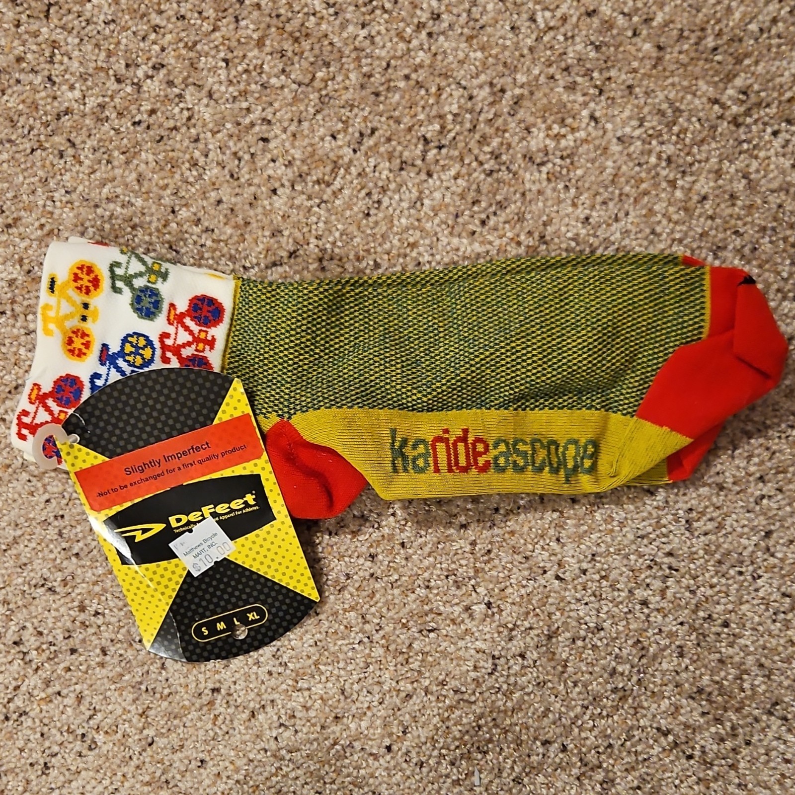 SockGuy & DeFeet Multicolor Graphic Cycling Athletic Socks Lot NWT