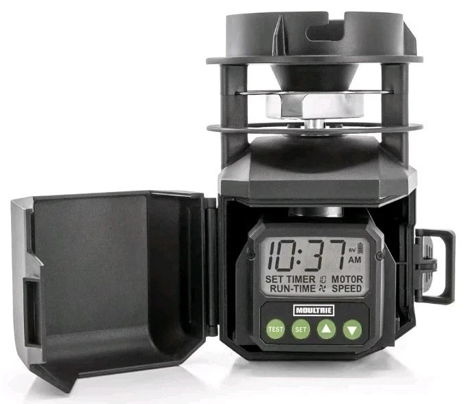 Moultrie Pro Hunter III Deer Feeder Kit Quicklock Adapter Bluetooth Connect