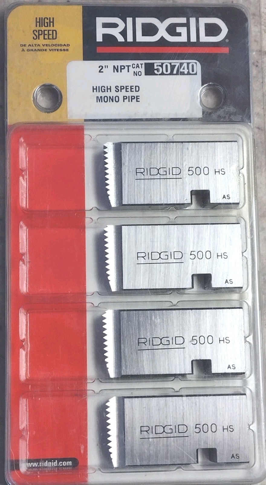RIDGID 50740 2'' NPT RH HIGH SPEED 500 MONO REPLACEMENT DIE SET