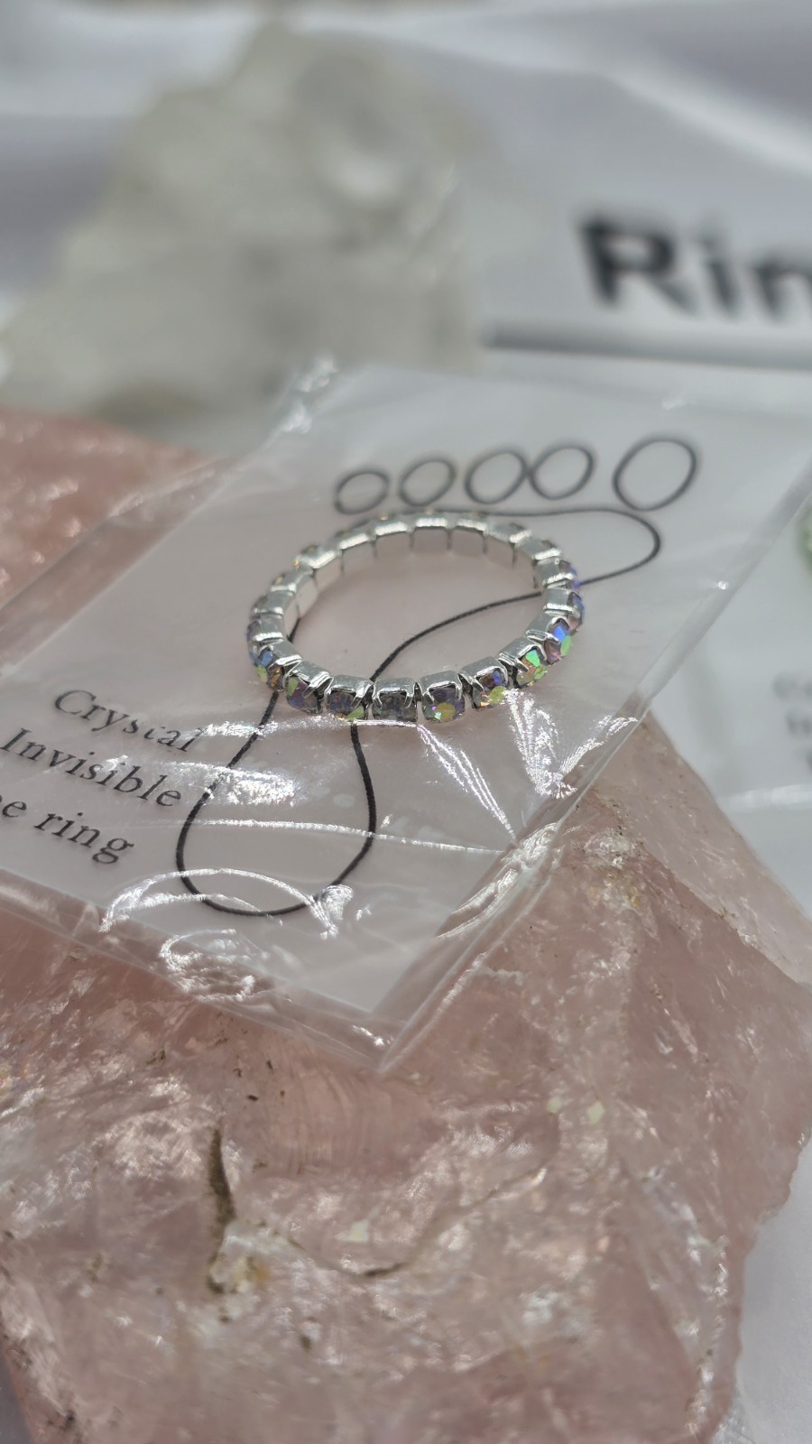 12 Toe Ring Crystal Rhinestones Stretchable In 6 Colors