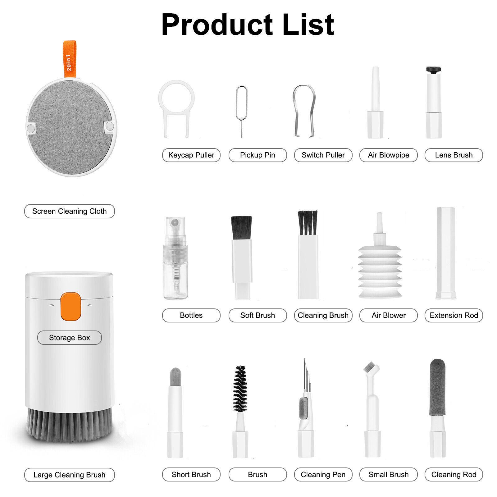 Multi-Function Cleaner Kit For Airpods Laptop Phone Cleaning Brush Tool Portable