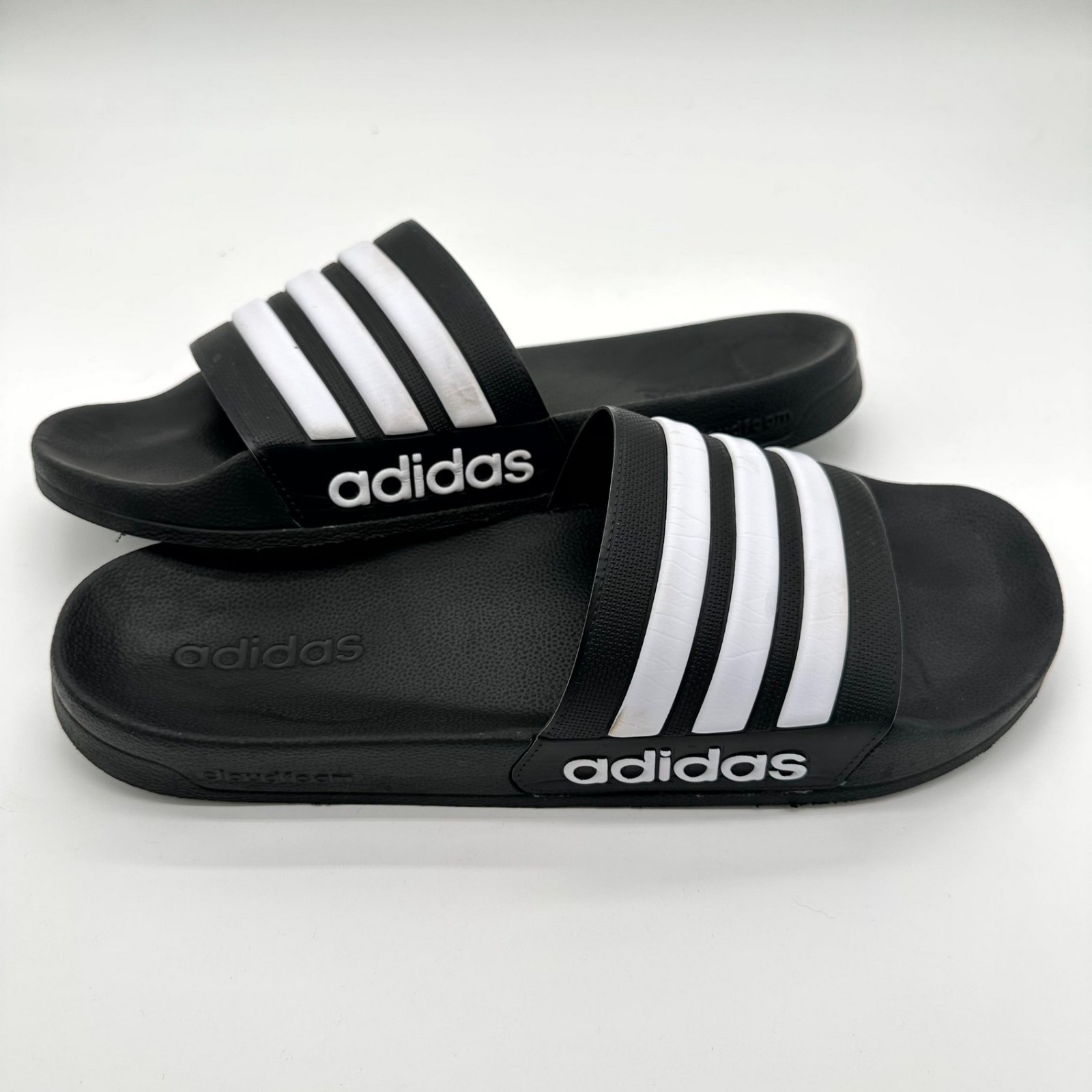 Adidas Adilette Comfort Slides Black & White | Size 14 | Made in Italy GZ5922