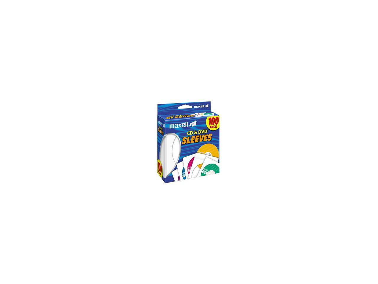 maxell 190133 CD/DVD Sleeves (100-Pack)