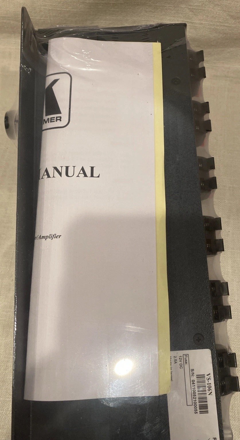 Kramer Electronics Rack Audio Switch VS-106N/US, New