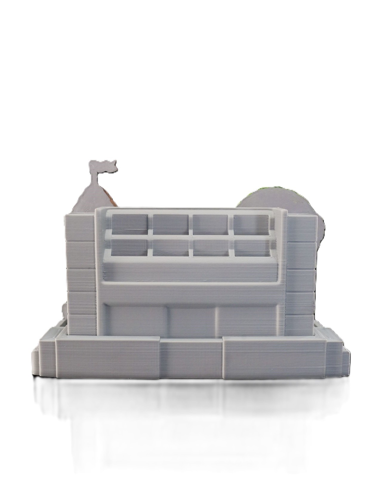 Fantasy Console Dock Holder w/ Game Storage 3D Printed Village Stand Fits Switch
