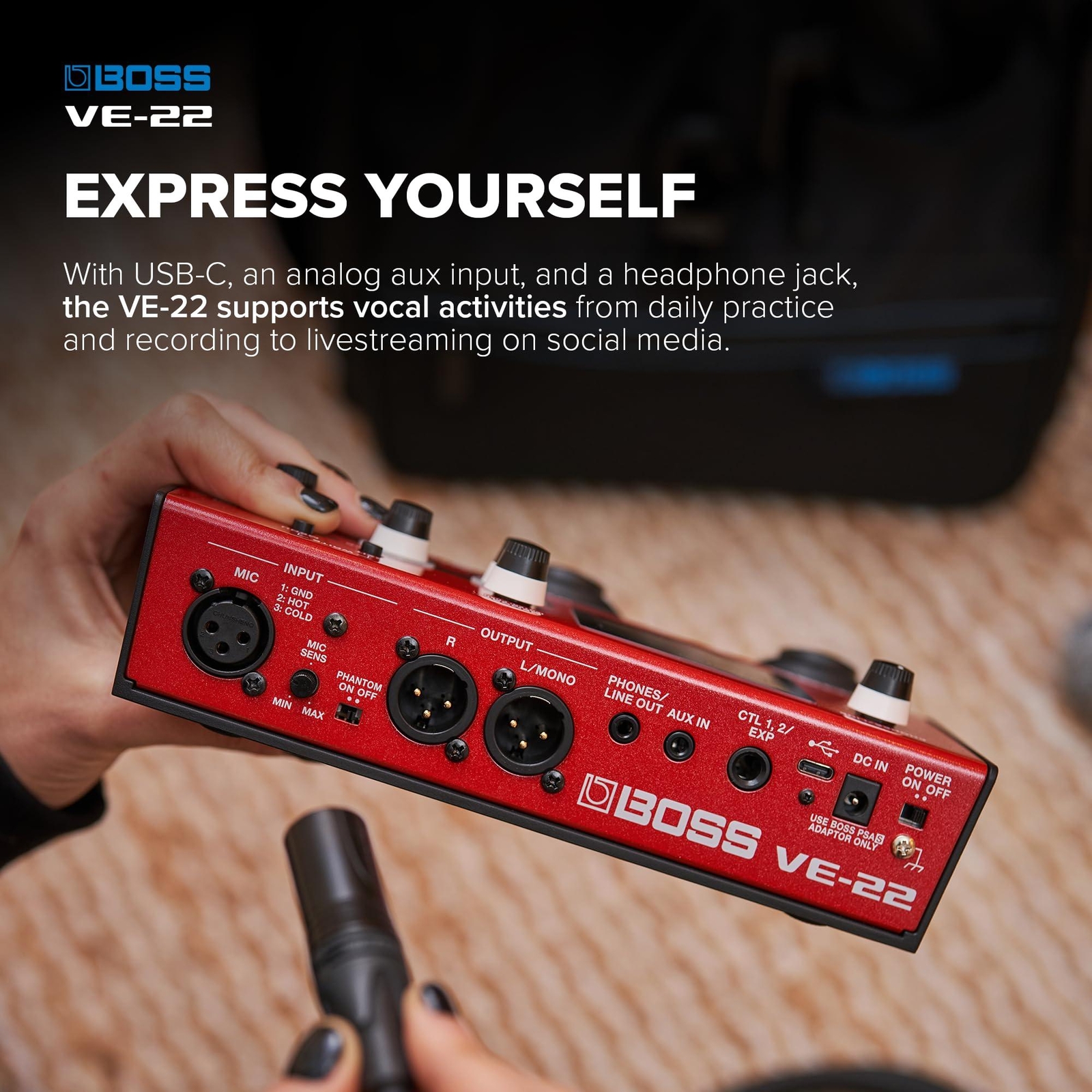 Boss VE-22 Vocal Performer Vocal Multi-Effects