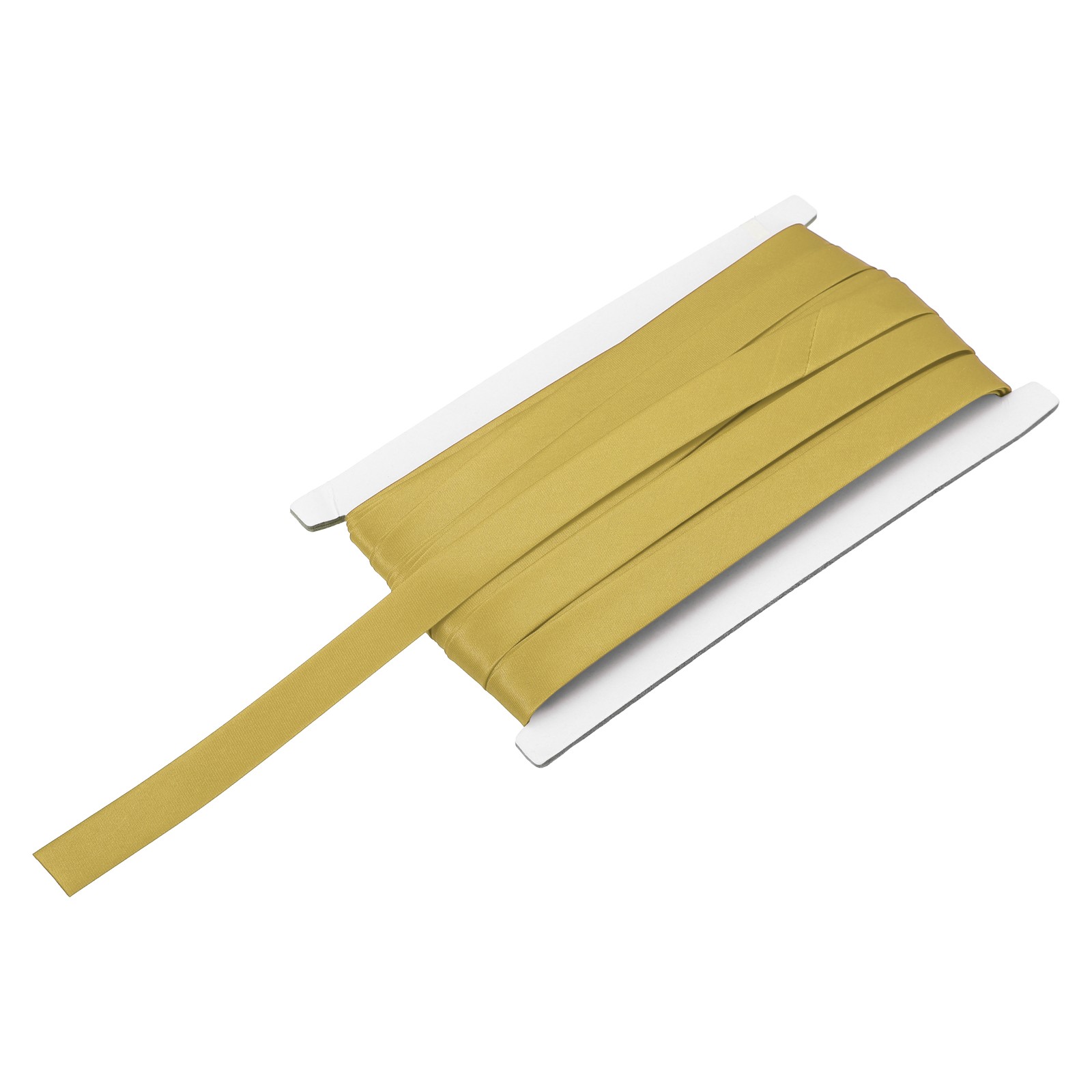 Double Fold Bias Tape 5/8 Inch x 12 Yards Satin Pre-fold Tape Gold Tone