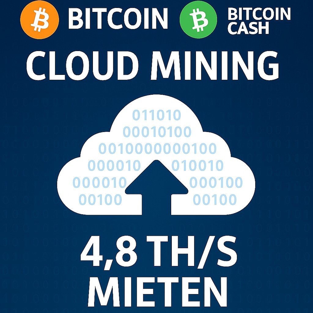 Bitcoin / Bitcoin Cash Mining - 4.8 TH/s for 7 Day Rentals (Cloud Hashpower)