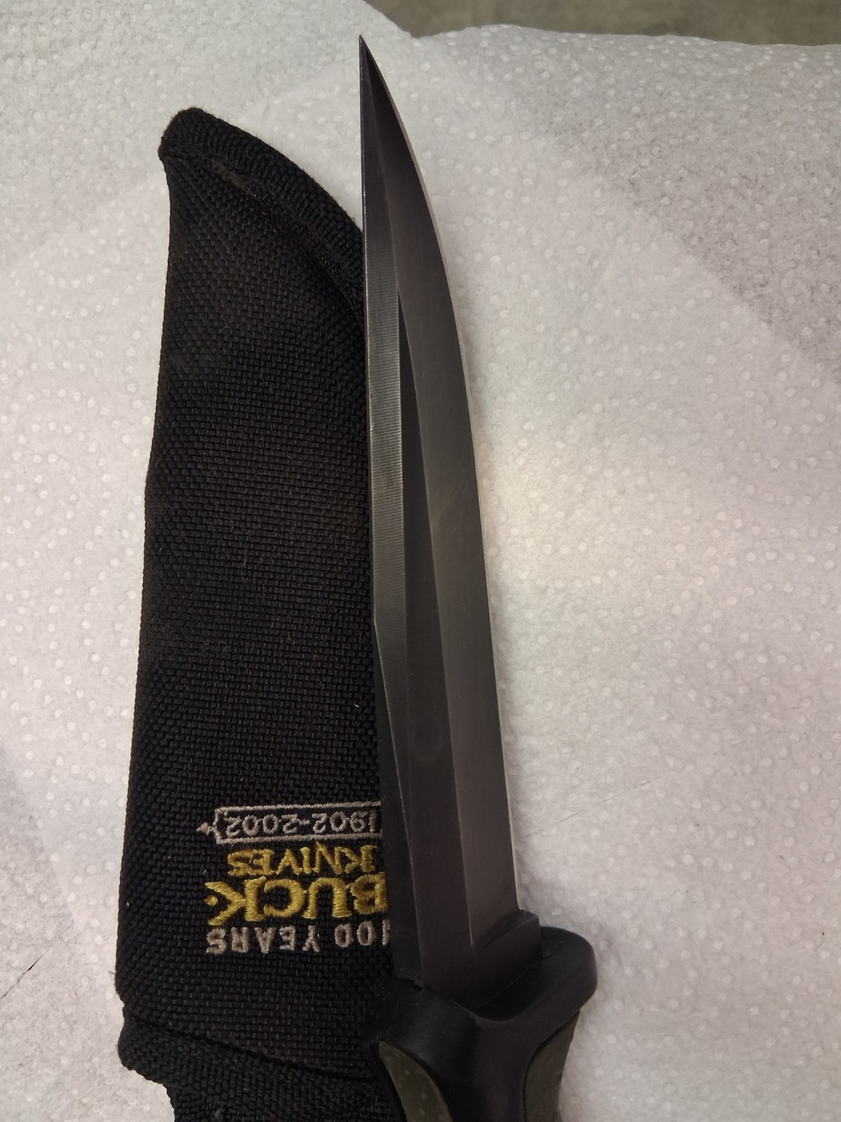 Vintage Rare Buck 650 Knighthawk Tactical Knife, 100 Ann. Edition