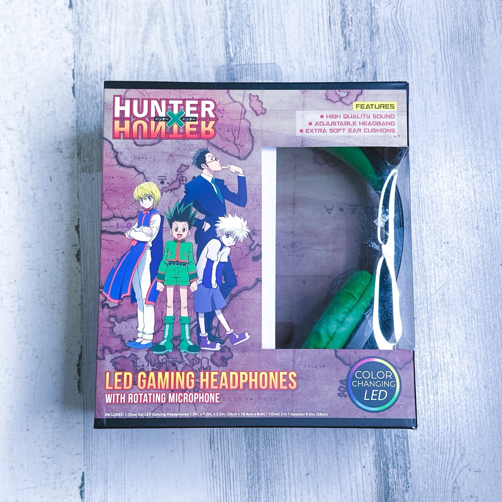 Hunter x Hunter LED Gaming Headphones w/ Rotating Microphone (PICK YOUR COLOR)