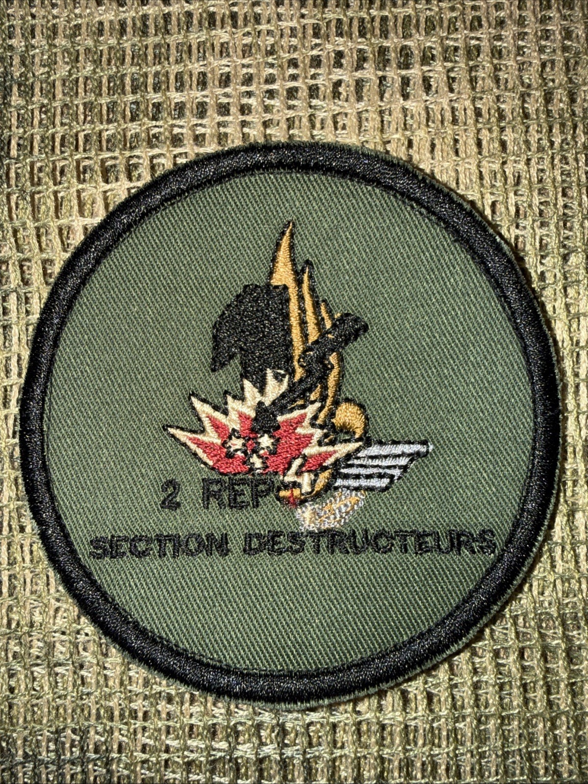 French Foreign Legion 2 Rep Section Destructeurs Demolition Commando Group Patch