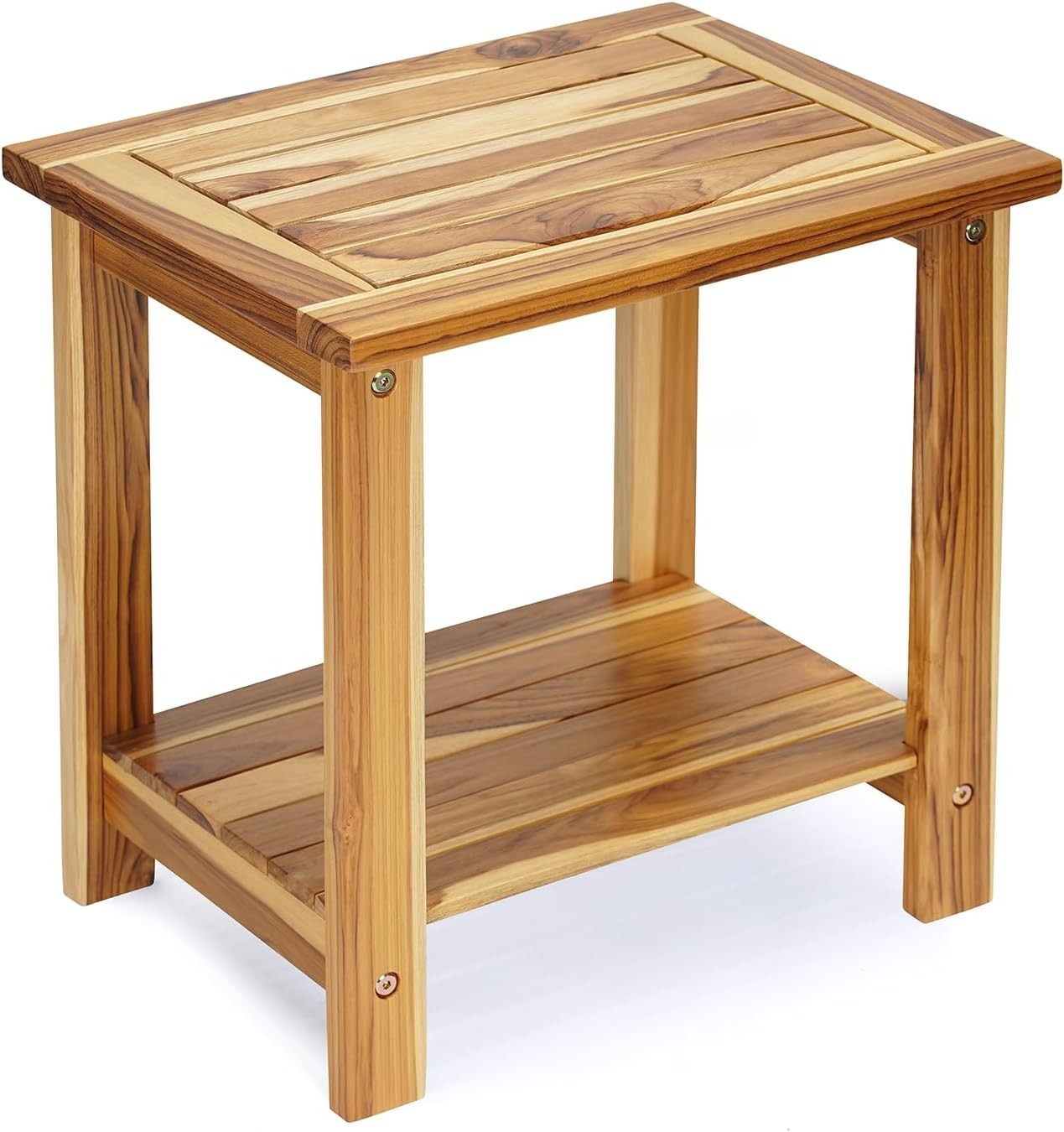 Adirondack Side Table – Weather-Resistant Rectangular End Table for Patio, Ga...