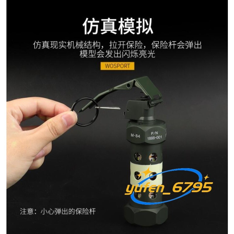 Emergency Flash Light Cosplay Nylon Dummy Flashbang Plastic Model Prop Gift New