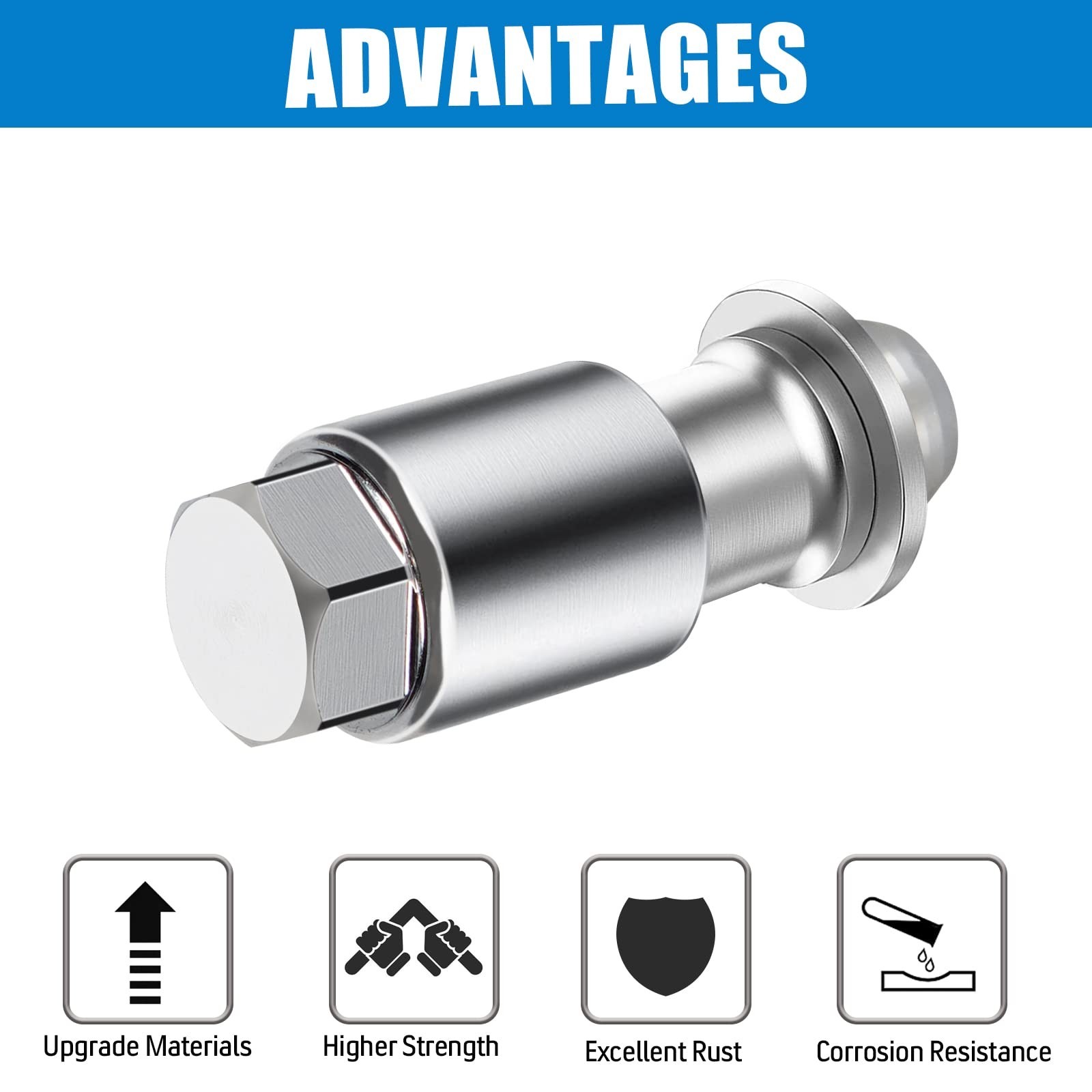 M12 x 1.5 Wheel Lock Key 1.73" Lug Nut Compatible with Toyota Camry Lexus Tac...