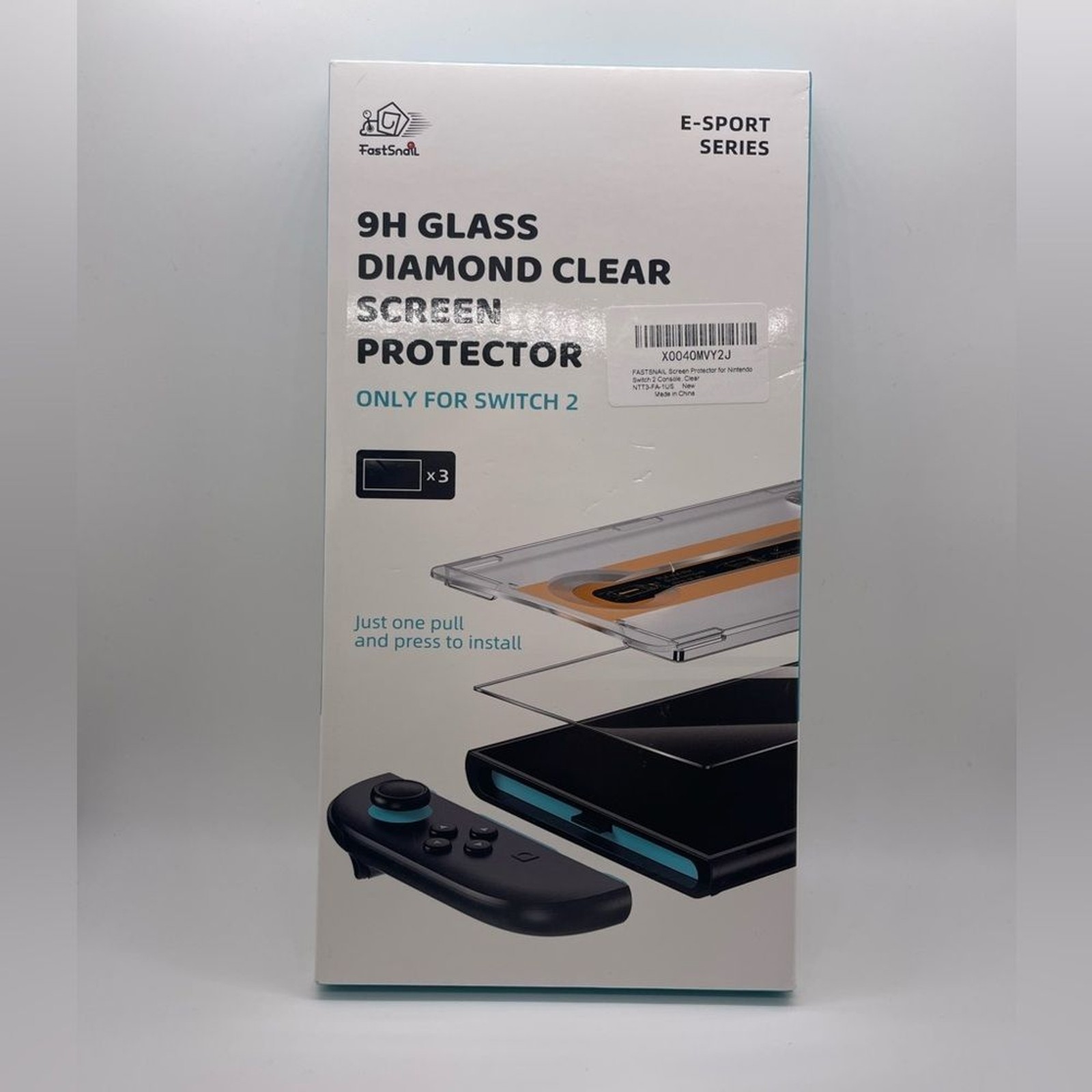 FastSnail 9H Glass Screen Protector for Switch 2 NIB Break Scratch Protect Game