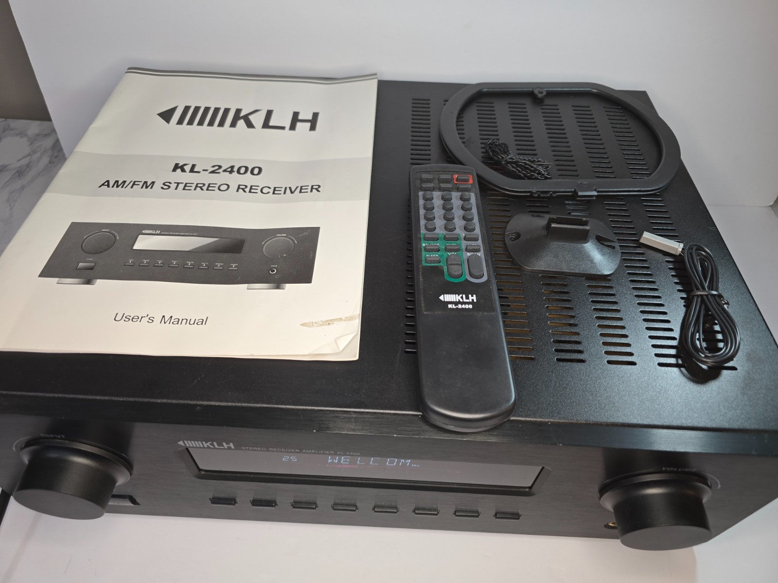 KLH Model KL-2400 Stereo Receiver Amplifier Tested