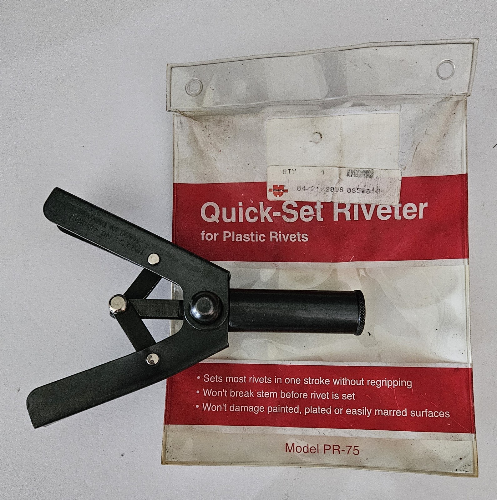 Huck PR75 Plastic Rivet Setter