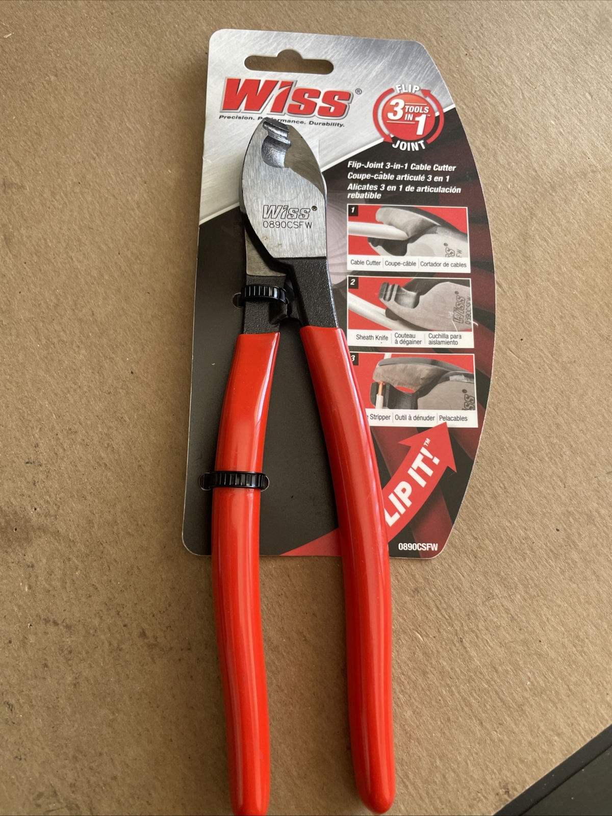 WISS Flip Joint 3-In-1 Cable Cutter 0890CSFW  Brand New!
