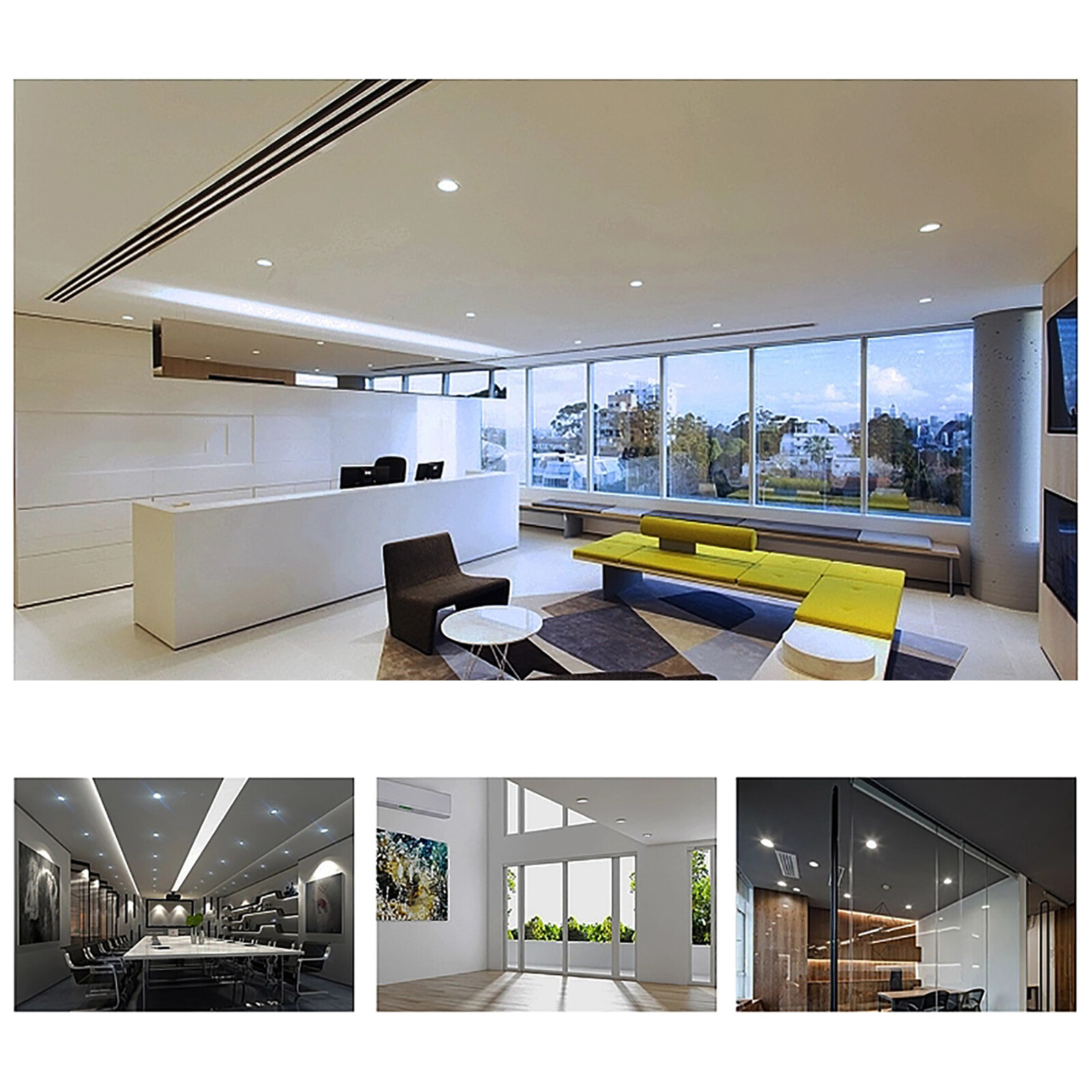 12Pack 6 Inch Ultra-Thin LED Recessed Ceiling Light,3000K/4000K/5000K Selectable