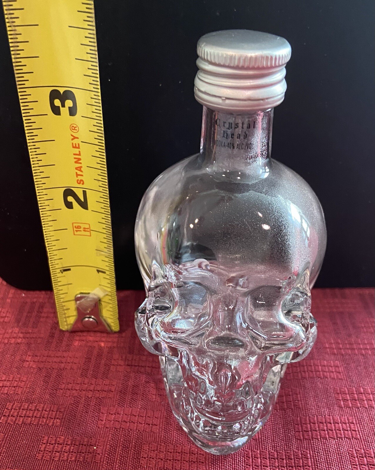 Crystal Head Vodka 50ML Glass Skull Empty Bottle With Cap