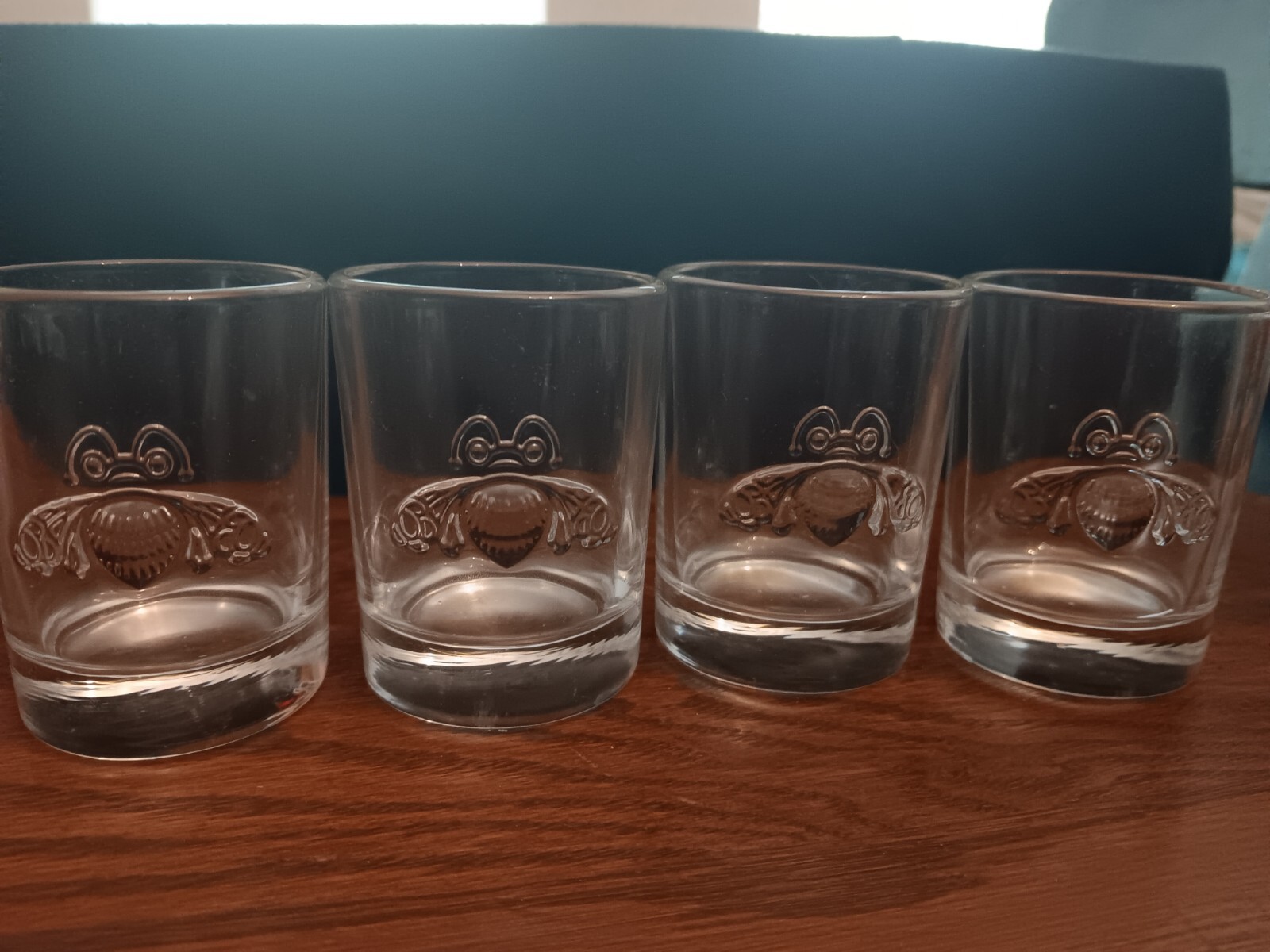 Patron Bee Logo 2 Oz Shot Glasses 4-Pk