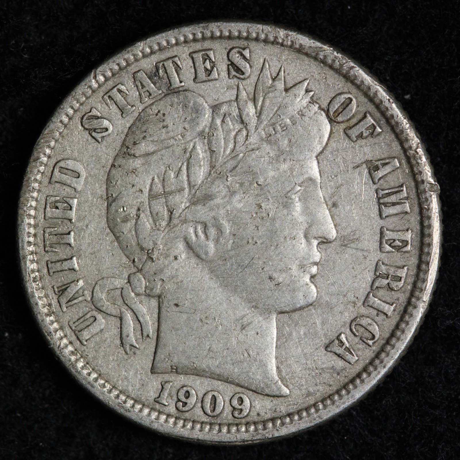 1909-O Barber Silver Dime XF E300 UQCM