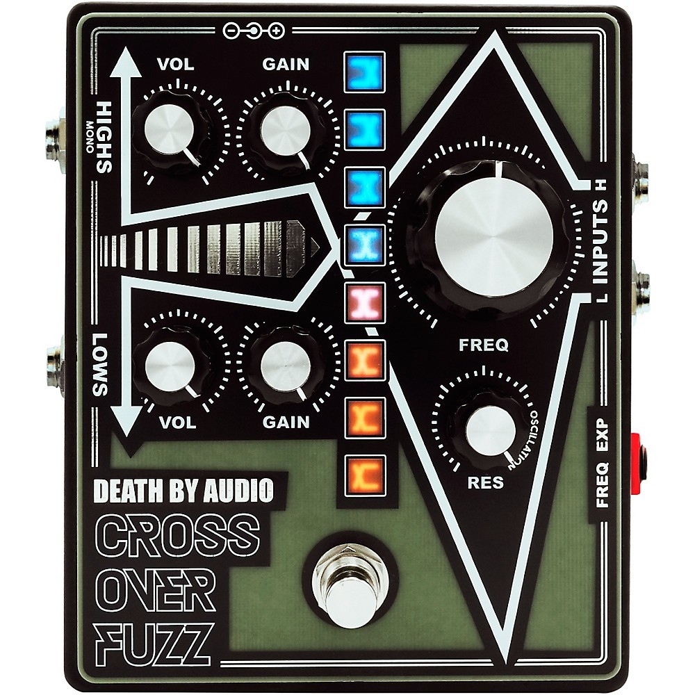 Death by Audio Crossover Fuzz Pedal  Black and Green