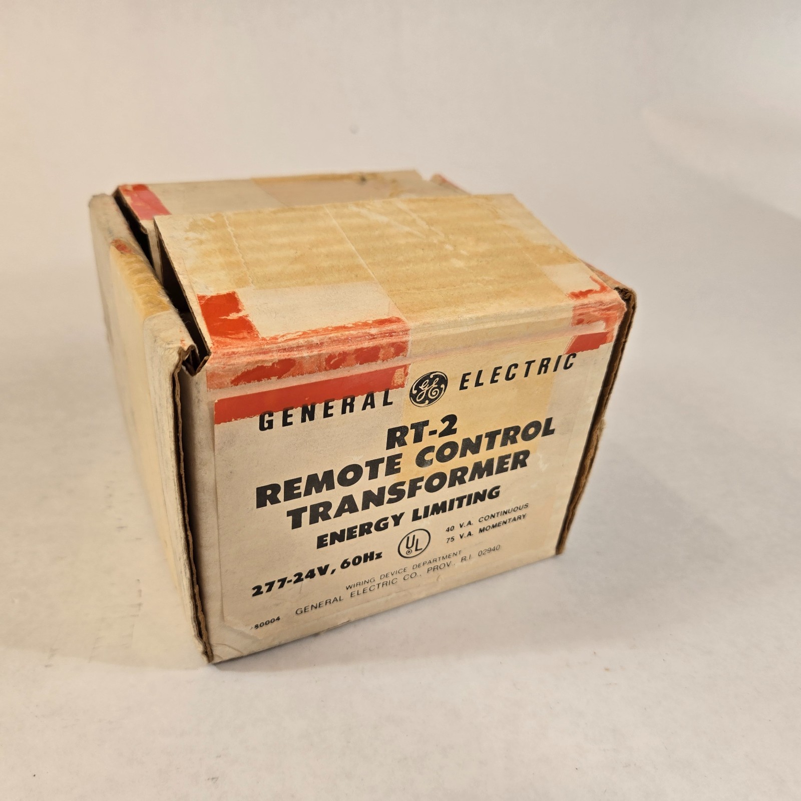 GE RT-2 Remote Control Transformer Energy Limiting 277V /60Hz Line -Made in USA