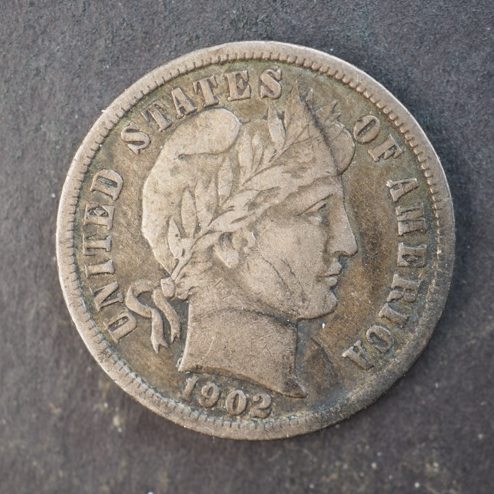 1902 *P* BARBER SILVER DIME ***NICE COIN!*** - FREE SHIPPING! C4404