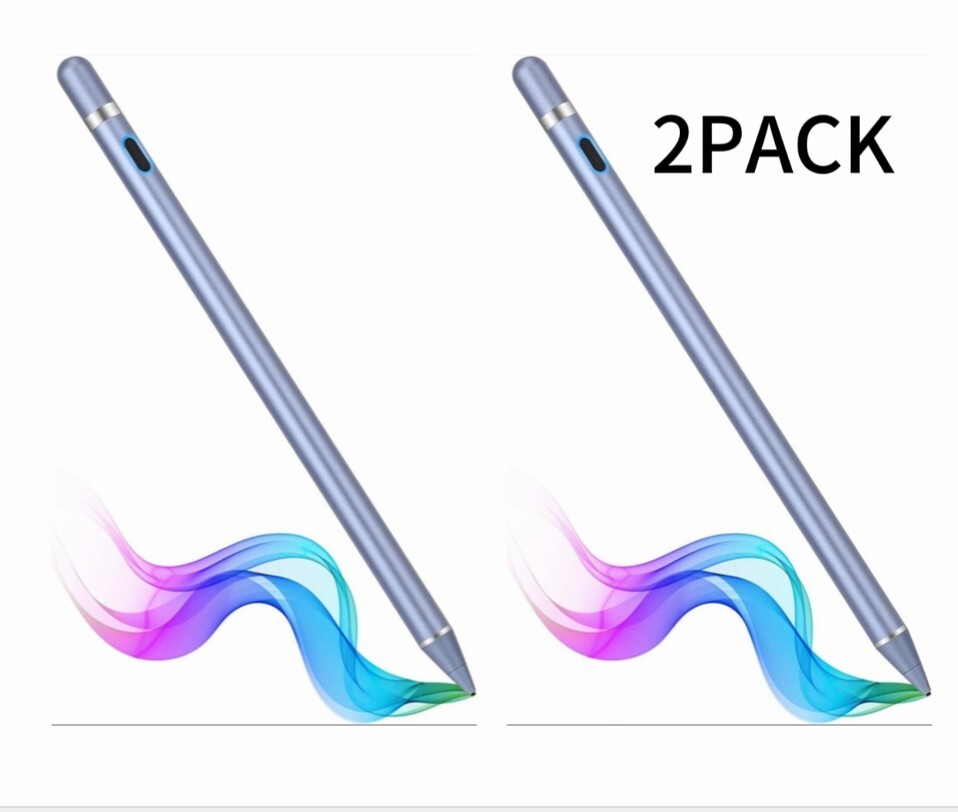 2PACK Blue Stylus Pencil For iPad iPhone Galaxy Tablet Phone Pen Touch Scre